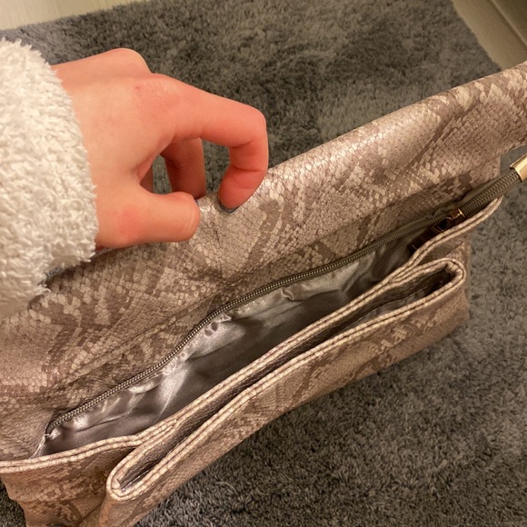 Faux Python Print Clutch - Picture 3 of 5